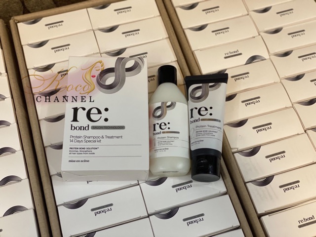 SET DẦU GỘI &amp; KEM XẢ dưỡng tóc Rebond Protein Shampoo &amp; Treatment 14 days special kit