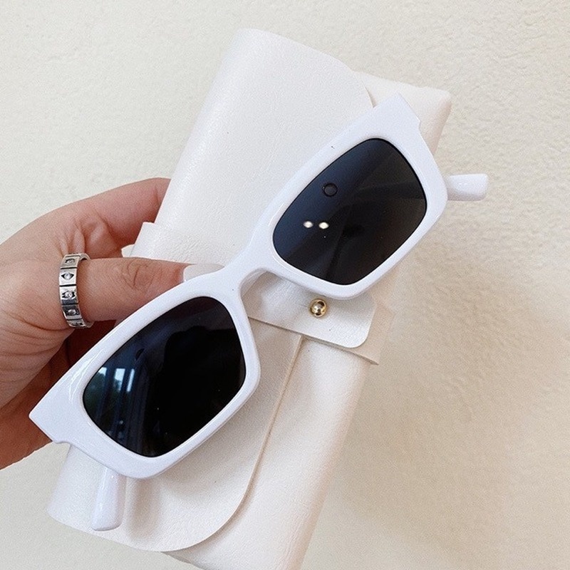 Kính Mát Gọng Vuông Nhỏ 100% Uv Phong Cách Hàn Quốc Thời Trang Cho Nam Nữ