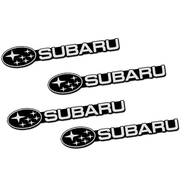 Bộ 4 Miếng Dán Logo MINI Bằng Hợp Kim Trang Trí Xe Hơi Subaru WRX Legacy STI BRZ