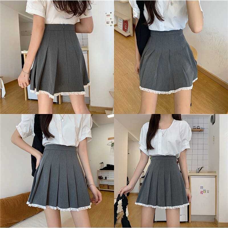 Chân Váy Chữ A Lưng Cao Thời Trang Cho Nữ