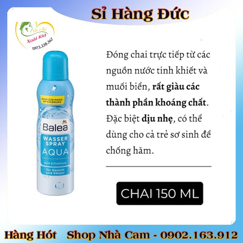 [auth] XỊT KHOÁNG BALEA  AQUA 150ML -NỘI ĐỊA ĐỨC ĐỦ BILL [Hot]