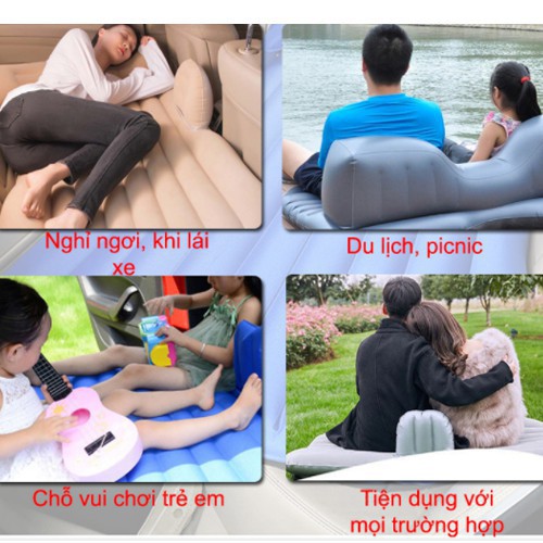 Đệm Hơi Ô Tô,Giường Hơi,Nệm HơiSIÊU BỀN BỈ Cao Cấp hàng dày loại , Tặng (Bơm Điện, Gối, Miếng Vá Dự Phòng)