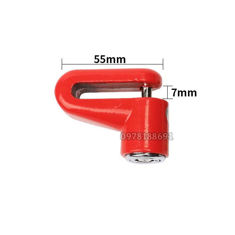 Khóa Phanh Đĩa Xe Máy Nhiều Màu Chống Trộm - Bộ Khóa Chống Trộm Bằng Thép Cao Cấp M98