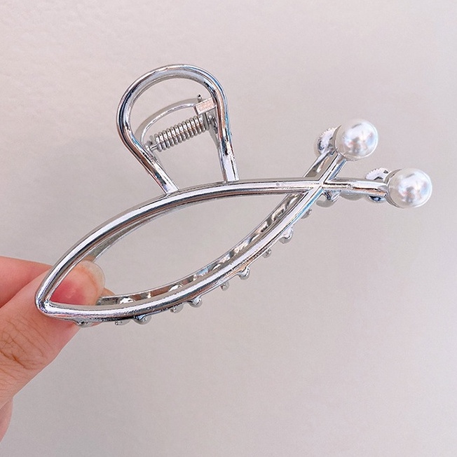 Ngoạm kẹp tóc hình cá kim loại sang trọng NC3