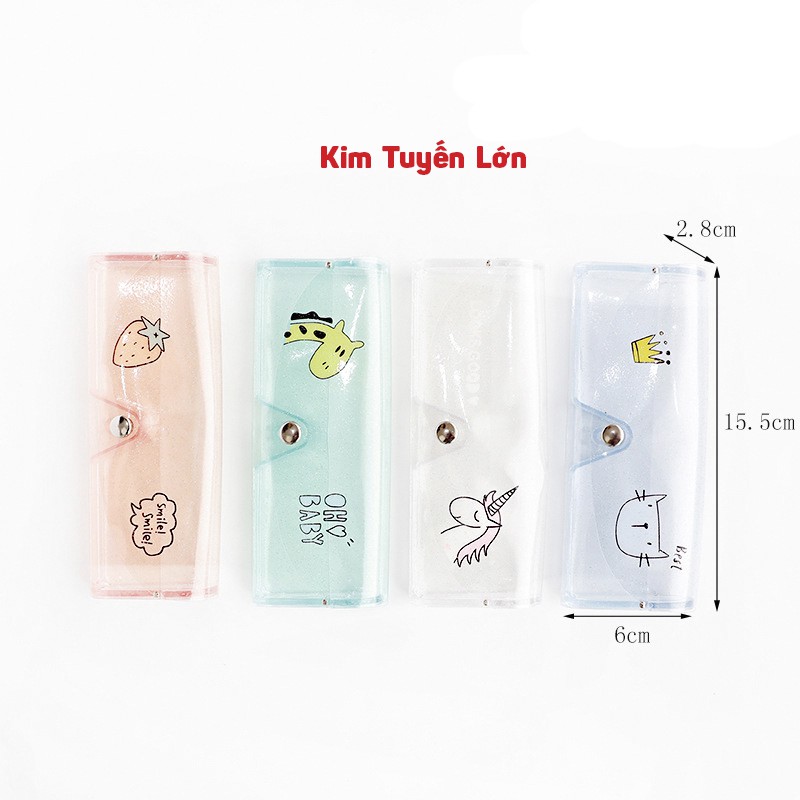Hộp Mắt Kính Trong Suốt Cute Chất Liệu PVC-Màu Ngẫu Nhiên | BigBuy360 - bigbuy360.vn
