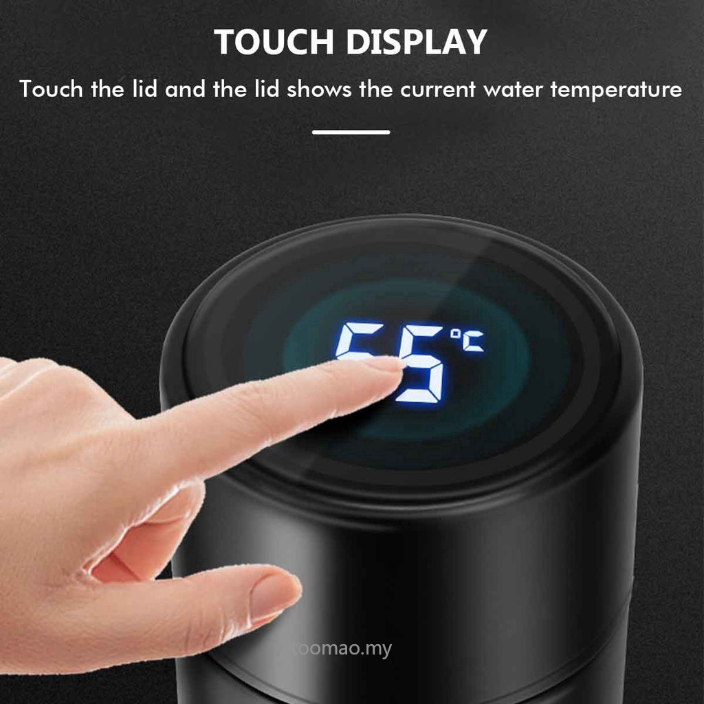 Bình giữ nhiệt nóng lạnh có đèn LED thông minh hiển thị nhiệt độ chân không TOMAR | BigBuy360 - bigbuy360.vn