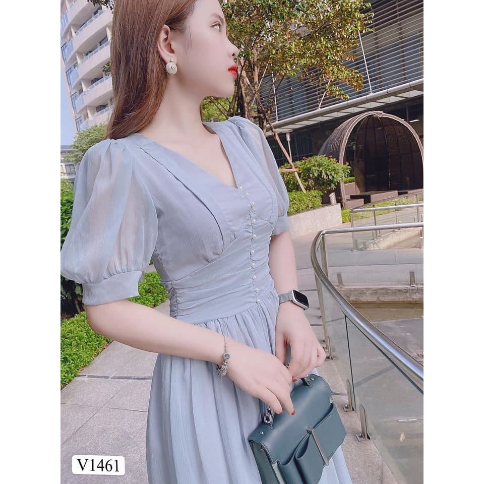 [SALE LỖ VỐN KHÔNG ĐỔI TRẢ]Đầm maxi cổ V sang chảnh V1461_Zin Boutique [Kèm ảnh thật] | BigBuy360 - bigbuy360.vn