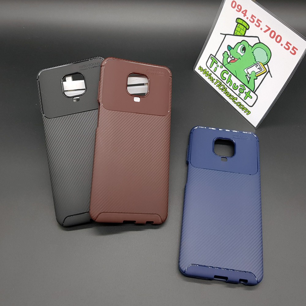 [Hiệu AutoFocus][Ảnh Thật] Ốp Lưng Xiaomi Redmi Note 9s, Note 9 Pro Vân 3D Carbon Chống Sốc