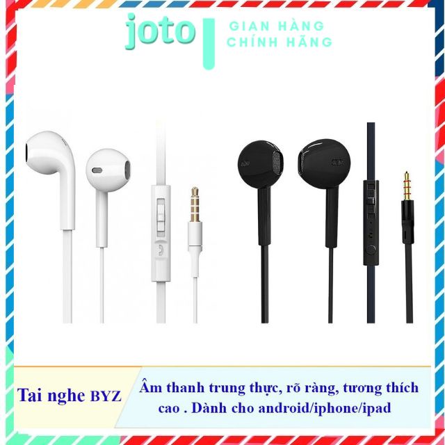 Tai Nghe ip,Tai nghe dây dẹp,nhét tai,hàng BYZ S389,JOTO