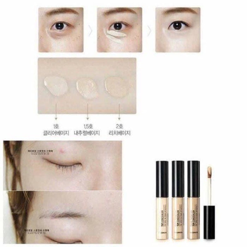 Kem Che Khuyết Điểm The SAEM Cover Perfection TIP Concealer SPF 28