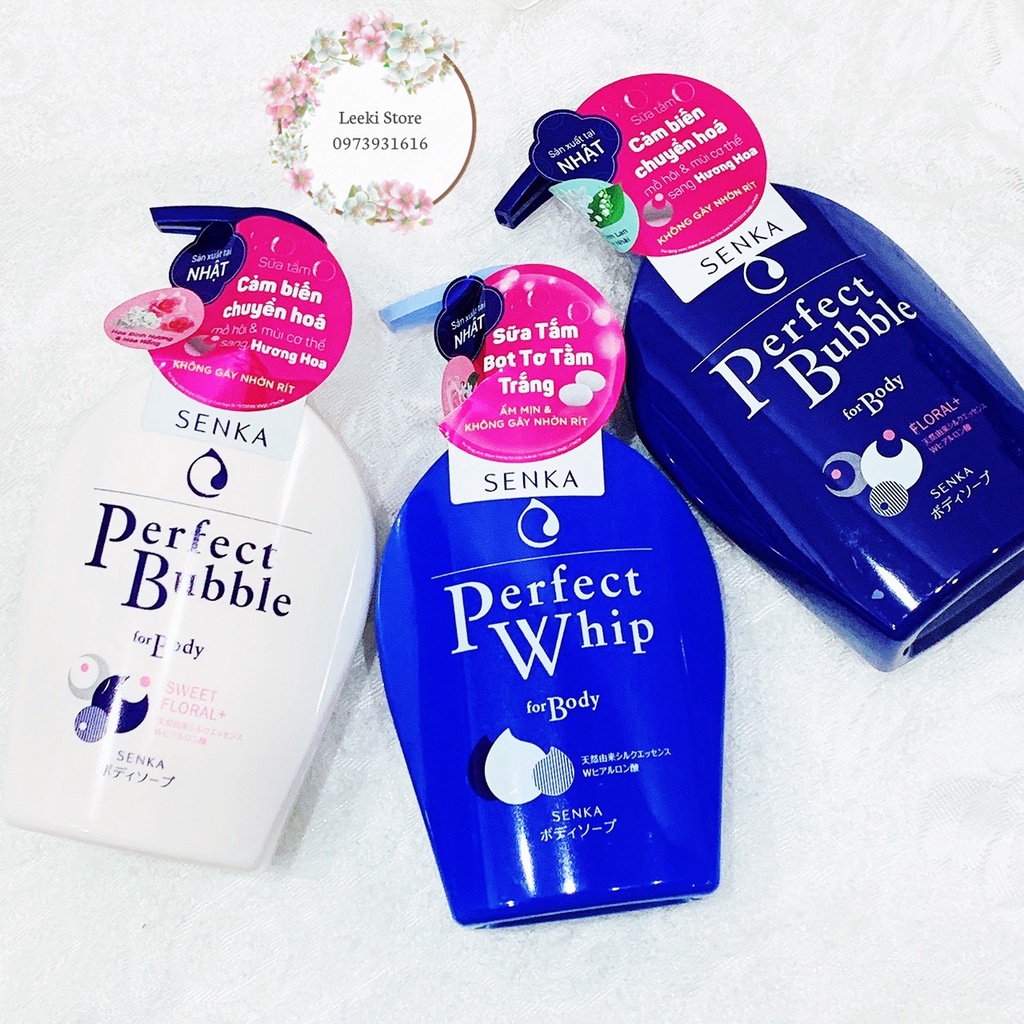 Sữa tắm dưỡng ẩm Senka Perfect Bubble for Body 500ml