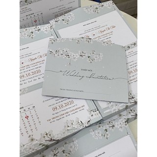 THIỆP CƯỚI HIỆN ĐẠI - HA02 (Giá đã in hoàn thiện)