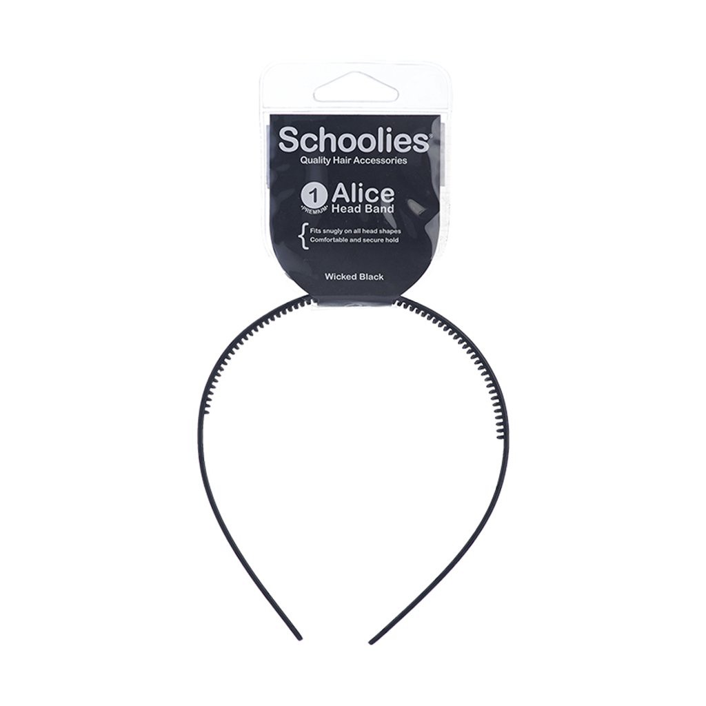 Cài tóc bản nhựa lớn Alice Schoolies xanh dương đậm, xanh dương, đỏ đô, xanh lá đậm, vàng, nâu đậm, đen, đỏ