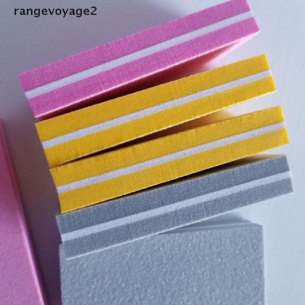 [rangevoyage2] 10/30/50PCS Sponge Nail File Double Side Polishing Buffer Block Nursing Tool [new]