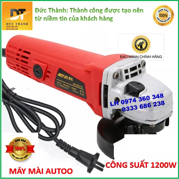 Máy mài AOTUO 1200W Lõi đồng, máy cắt cầm tay