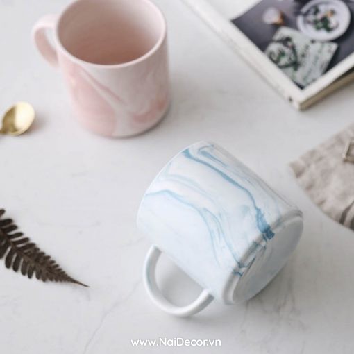 Ly sứ vân đá Marble ( trơn ) cao cấp