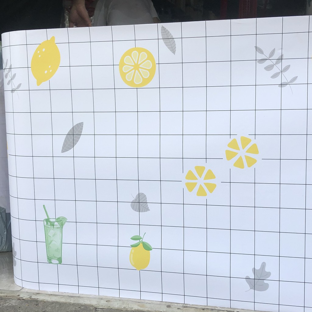 Decal dán tường bếp TRÁI CÂY GIẢI KHÁT khổ rộng 60cm( giá bán 1 mét dài tới )