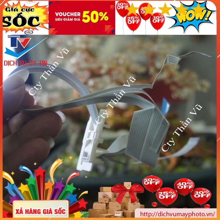 Full bộ cáp đầu in Epson L300 L310 L200 L210 L360 L365 L455 L565 L558 chuẩn bóc máy chạy ổn định