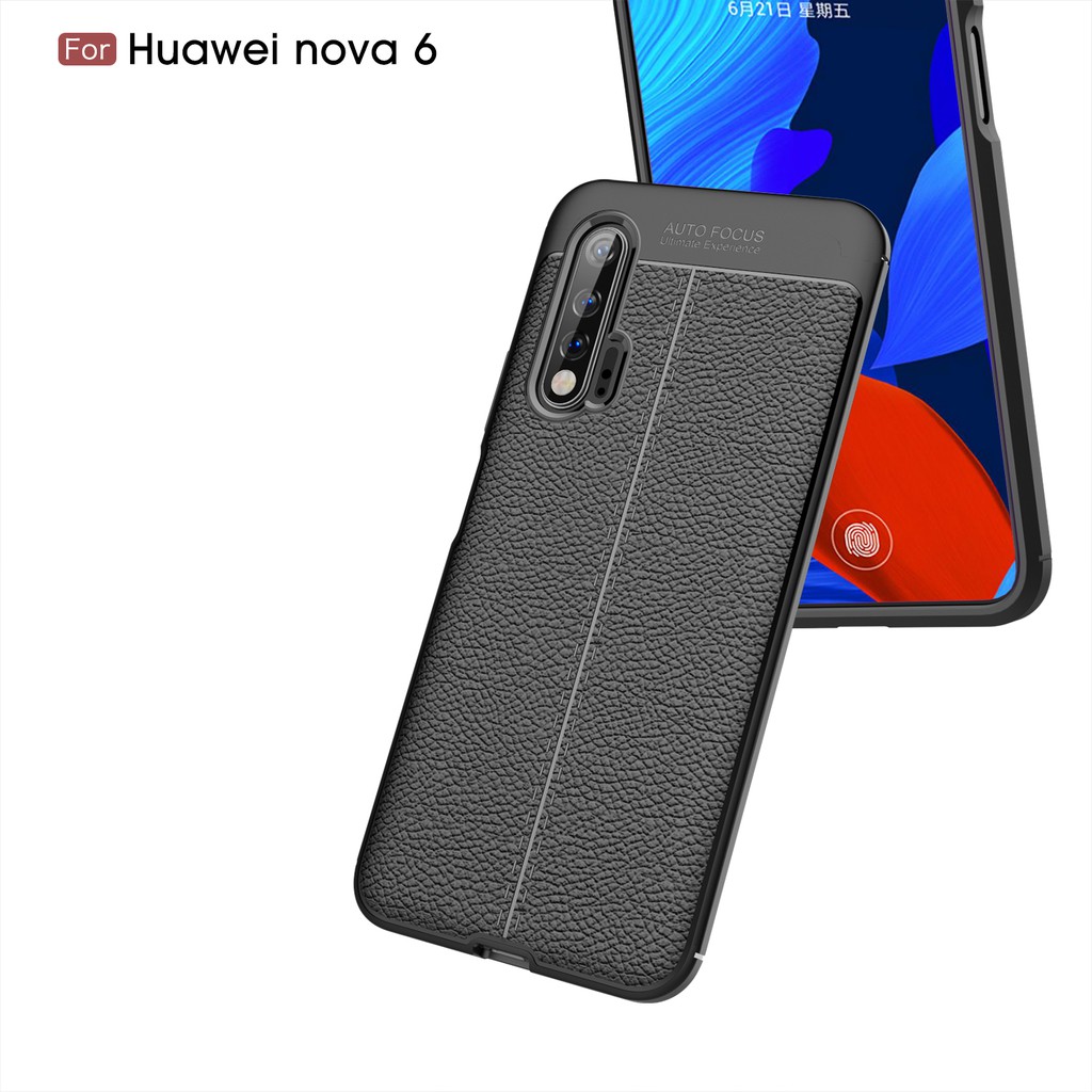 Ốp lưng TPU da chống sốc cho Huawei Nova 6 / Nova 6 S