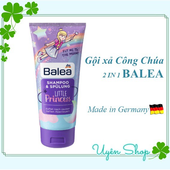 Gội xả công chúa Balea Princess [Nội địa Đức] chăm sóc cơ thể cho bé yêu MẪU MỚI