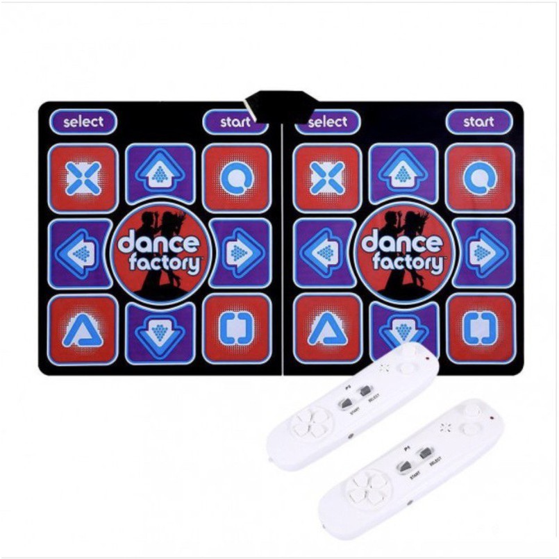 Thảm đôi nhảy chơi game kèm 2 tay cầm điều khiển tặng kèm thẻ nhớ 8gb cài sẵn game - SmartStore1688