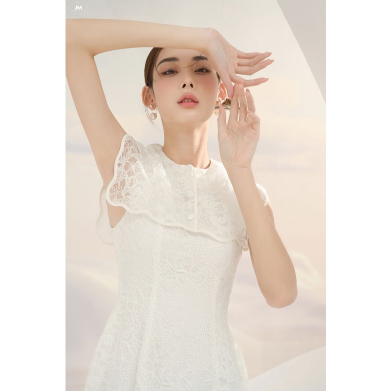 Đầm JM Dress Desgin ren dài cổ ren 1S32.2208L
