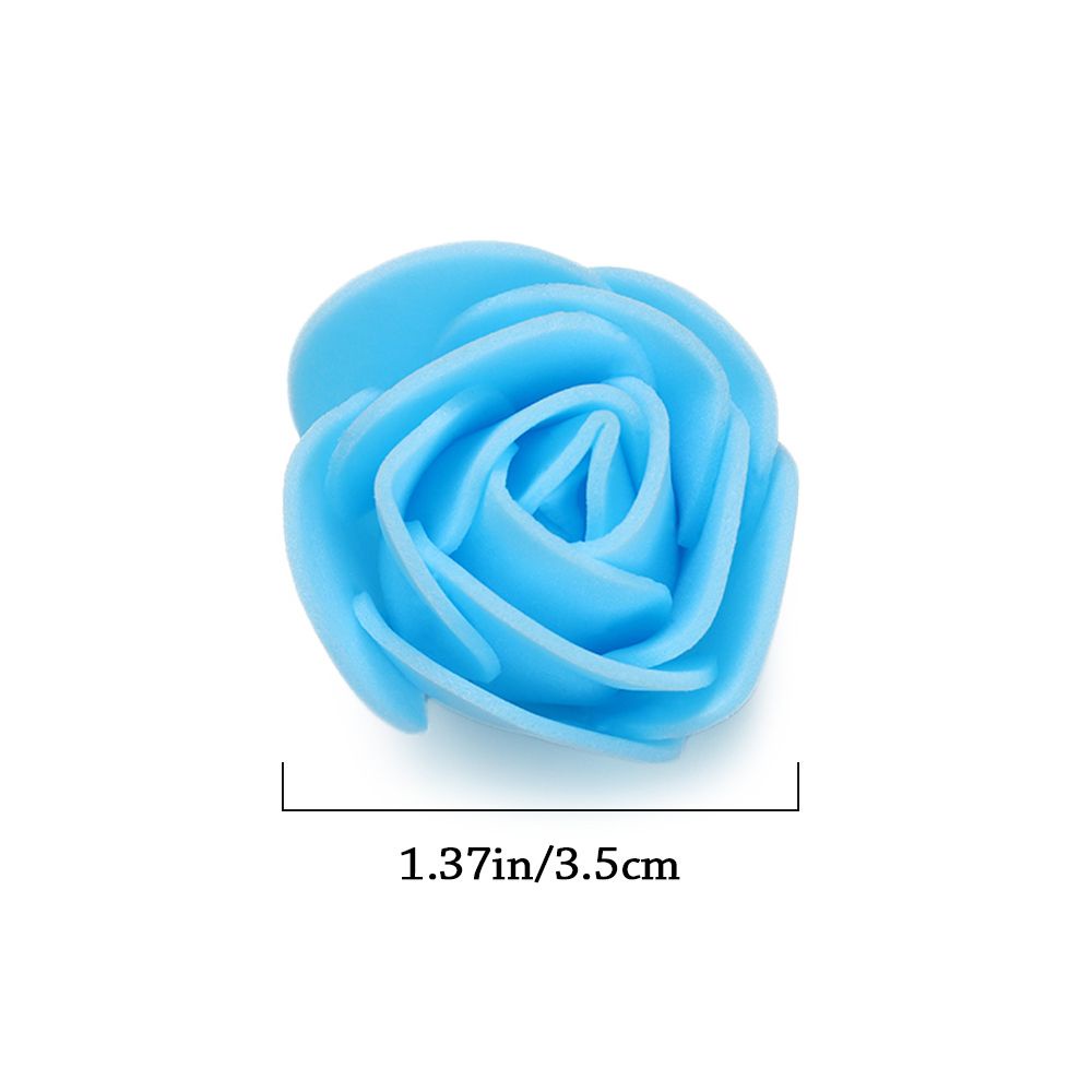 Bộ 50 bông hoa hồng giả 3.5cm chất lượng cao bằng xốp PE nhiều màu sắc chất lượng cao để làm quà thủ công DIY