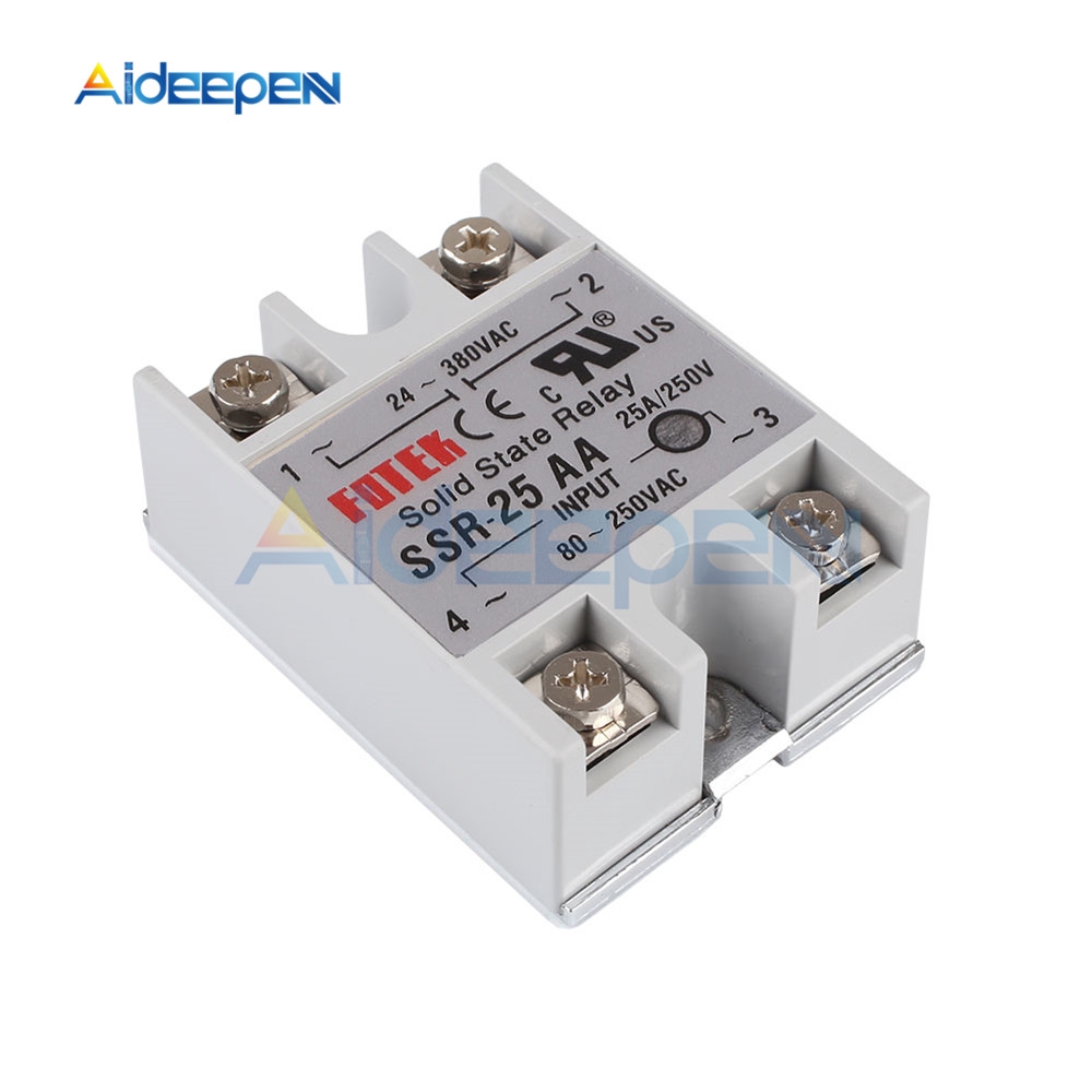 Rơ le trạng thái rắn điều khiển mạch SSR-25AA SSR-40AA 25A 40A AC 80-280V AC TO 90-480V AC SSR 25AA 40AA | BigBuy360 - bigbuy360.vn