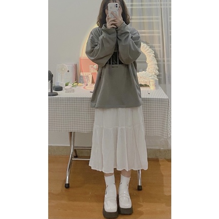 SWEATER XÁM THE BAND BASIC XINH XINH - freesize | BigBuy360 - bigbuy360.vn