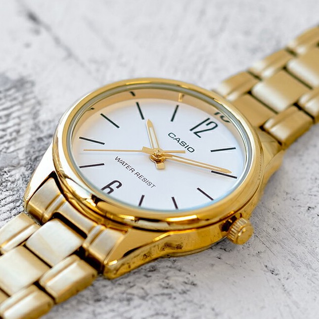 Đồng hồ nữ dây kim loại Casio Anh Khuê LTP-V005G-7BUDF