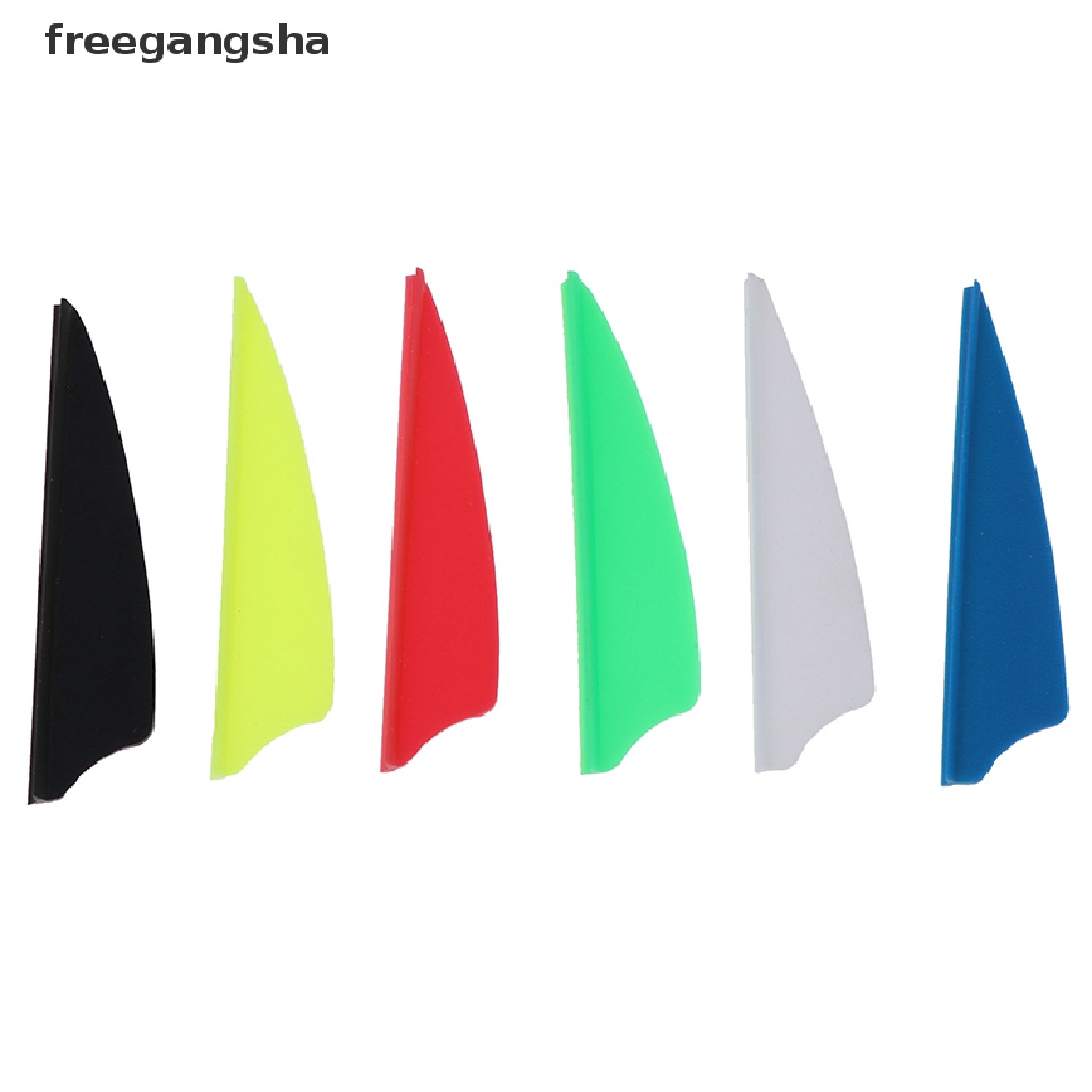 [FREG] 30pcs/bag 2&quot; Rubber Vanes Archery Arrow Feather Fletching Shield DIY Tool FDH