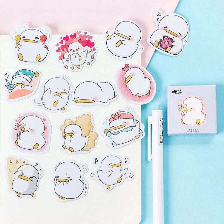 Hộp 45 Sticker dán Vịt Con