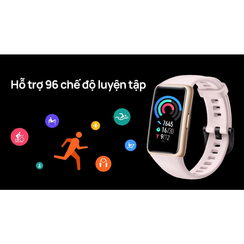 Vòng Đeo Tay Thông Minh Huawei Band 6 - Theo Dõi Sức Khoẻ, Nhịp Tim, SPO2, Pin 14 Ngày,... [CHÍNH HÃNG]