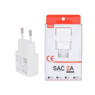 Củ sạc 2A của Bagi dùng cho iPhone và Samsung