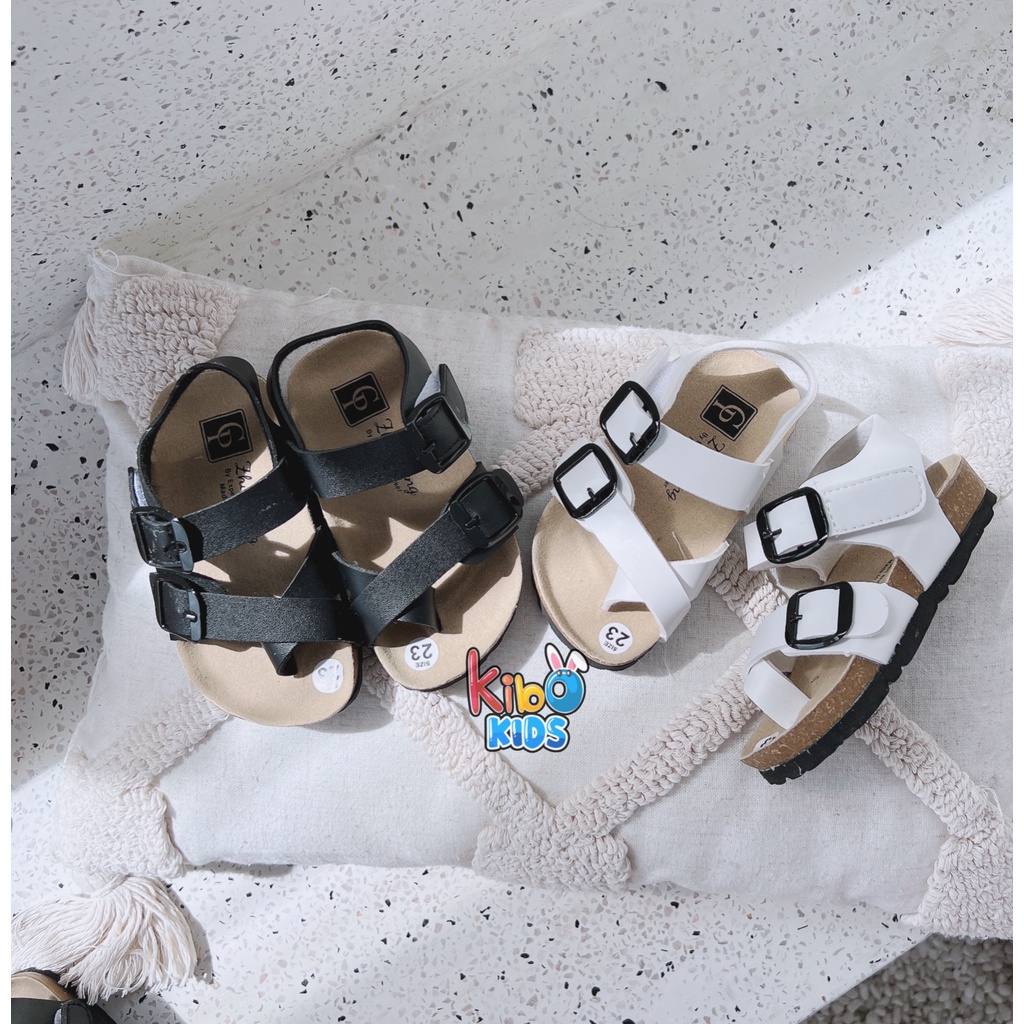 (FORM TO) Giày sandal bé trai bé gái - Sandal quai dán đế trấu siêu nhẹ mẫu mới SA2335