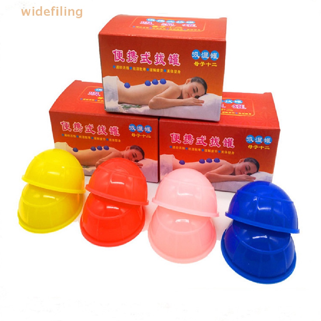 Set 12 Cốc Giác Hơi Mát Xa Bằng Silicone Chuyên Nghiệp