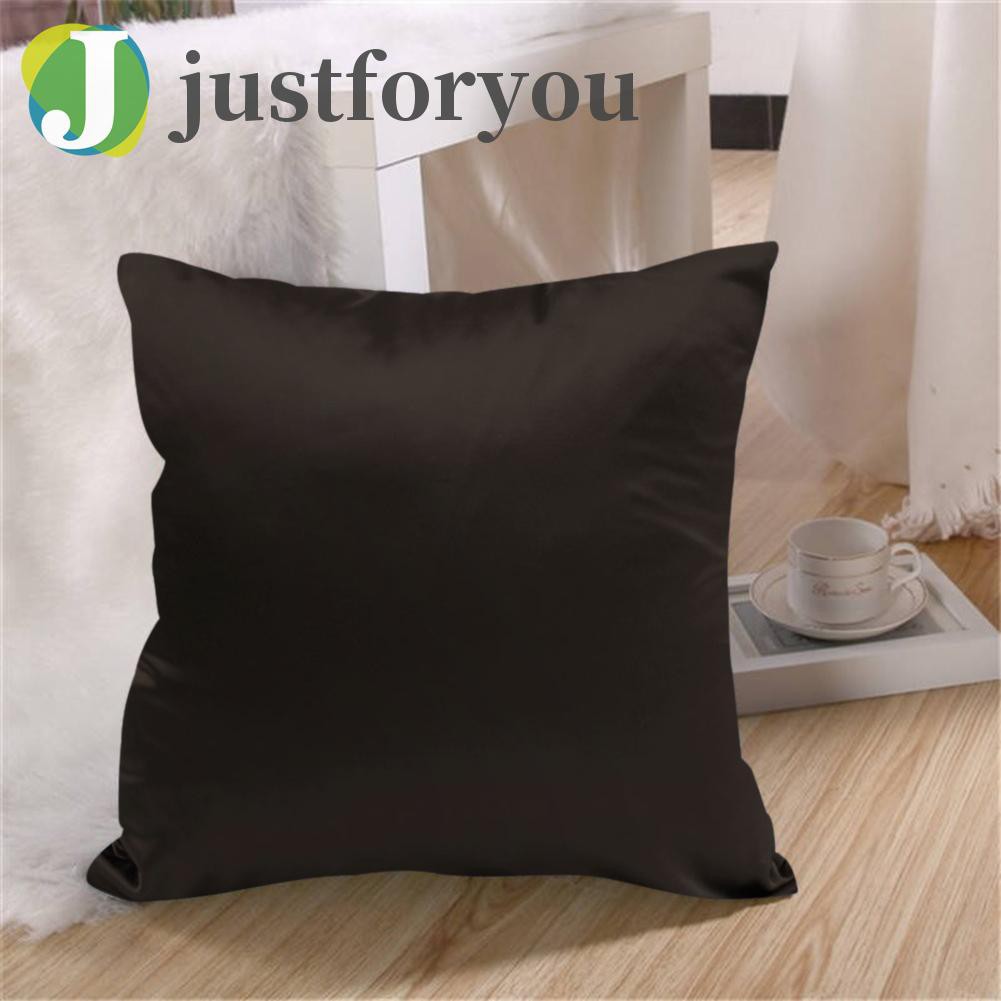 Áo Gối Vuông Vải Lụa Satin Thiết Kế Đơn Giản