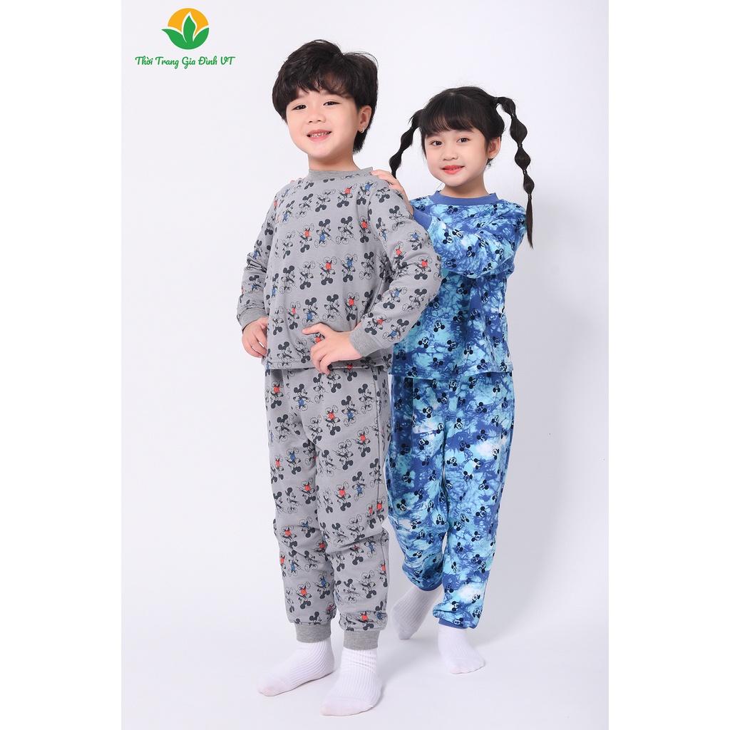 Đồ bộ thu đông dài tay cho bé Việt Thắng, quần dài, áo dài tay, chất thun - B70.2206