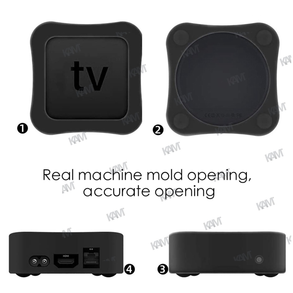 Vỏ Silicon Bọc Điều Khiển Từ Xa Siri 4K 2021 Chống Nước Chống Bụi Cho Apple TV Siri