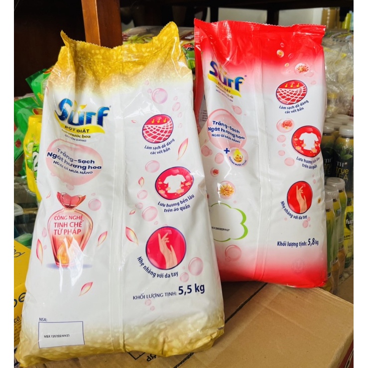 Bột Giặt Surf 5.5kg/5.3kg Mới