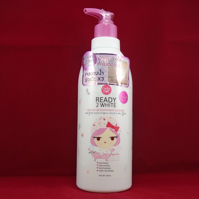 Sữa tắm trắng da Cathy Doll Ready 2 White One Day Whitener Body Cleanser 500ml