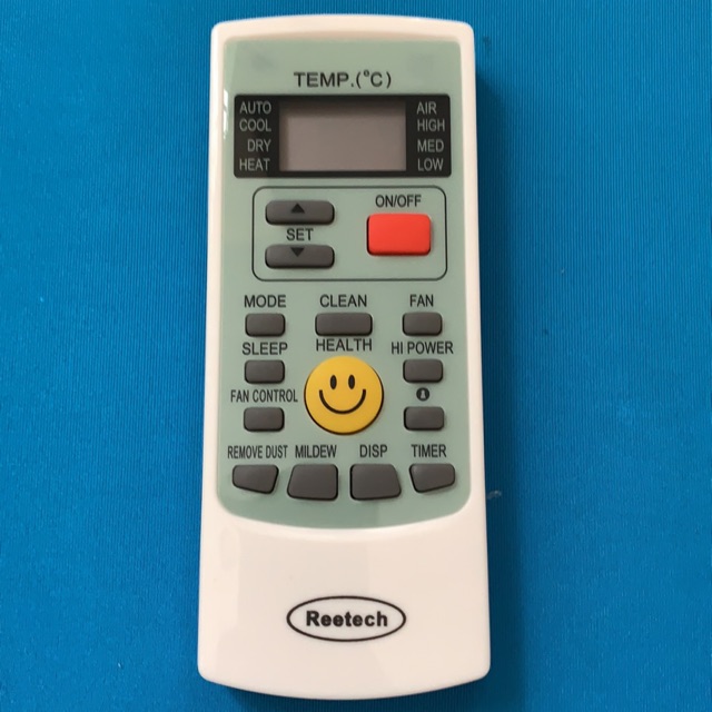 REMOTE ĐIỀU KHIỂN MÁY LẠNH ĐIỀU HOÀ REETECH MẶT CƯỜI