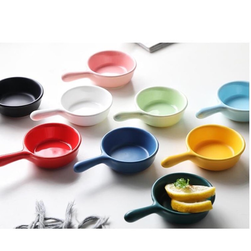 Bát đựng nước nước, bát đựng gia vị, 11*6 cm chén chấm sứ phong cách Nhật Bản; Bát ăn dặm cho bé