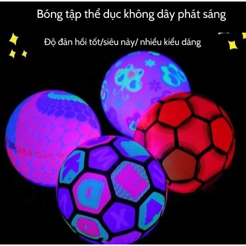 Bóng Phát Sáng, Đồ Chơi Trung Thu,Bóng Bơm Hơi Dạ Quang Phát Sáng Cho Bé Vui Chơi Trung Thu