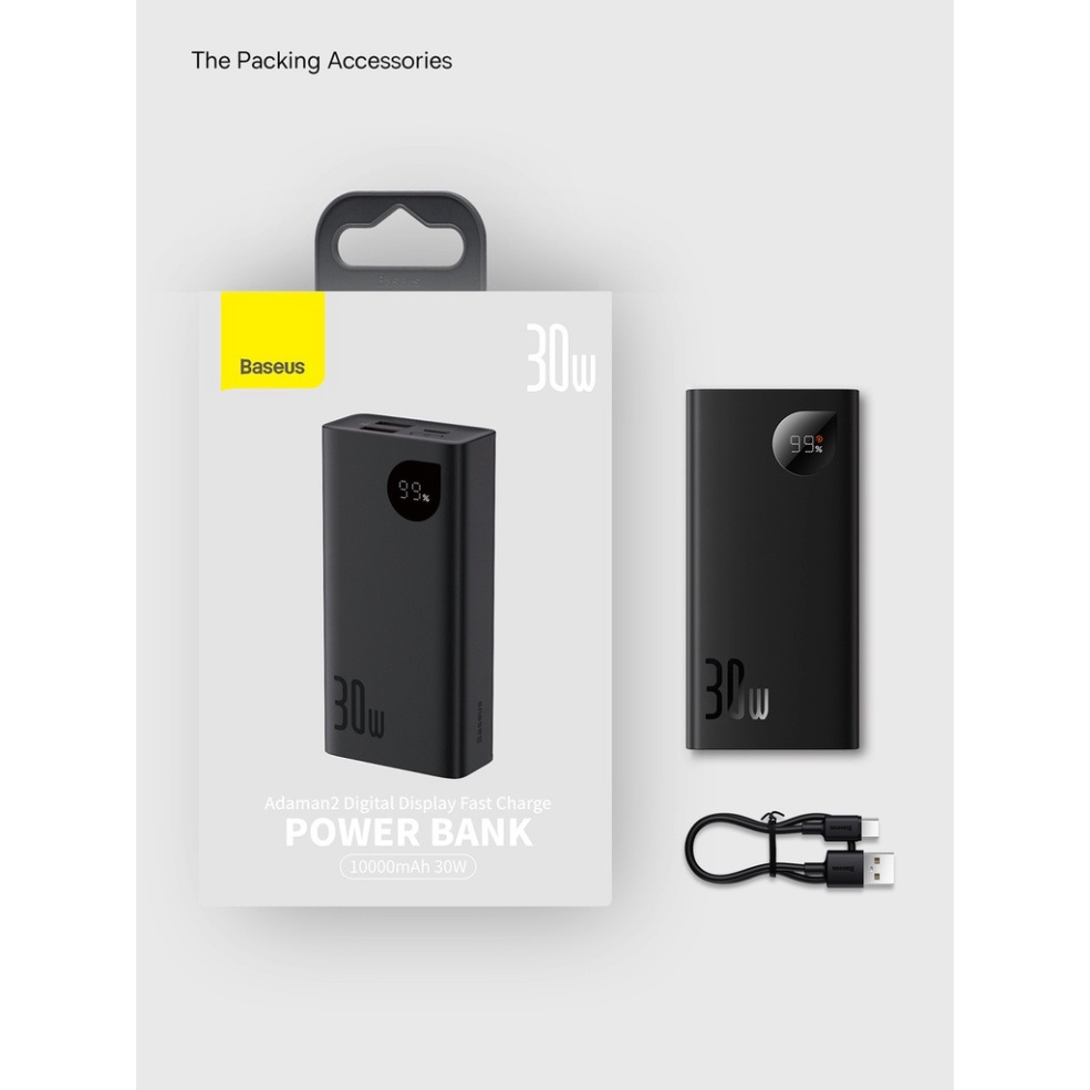 Pin sạc dự phòng Mini Baseus Adaman2 30W 10000mAh