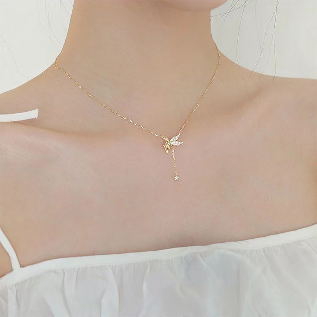 Vòng cổ Mạ Vàng Mặt Ngôi Sao Đính Đá Thời Trang