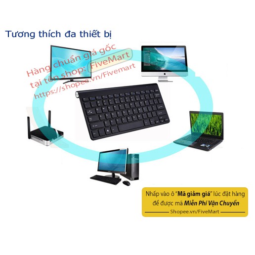 Bộ BÀN PHÍM VÀ CHUỘT Không Dây Siêu Mỏng KB109 2.4G Tương Thích Đa Thiết Bị Laptop | BigBuy360 - bigbuy360.vn