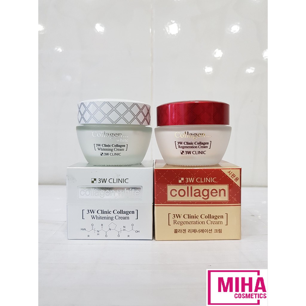 Kem Dưỡng Trắng Da 3W CLINIC Collagen 60ml Hàn Quốc