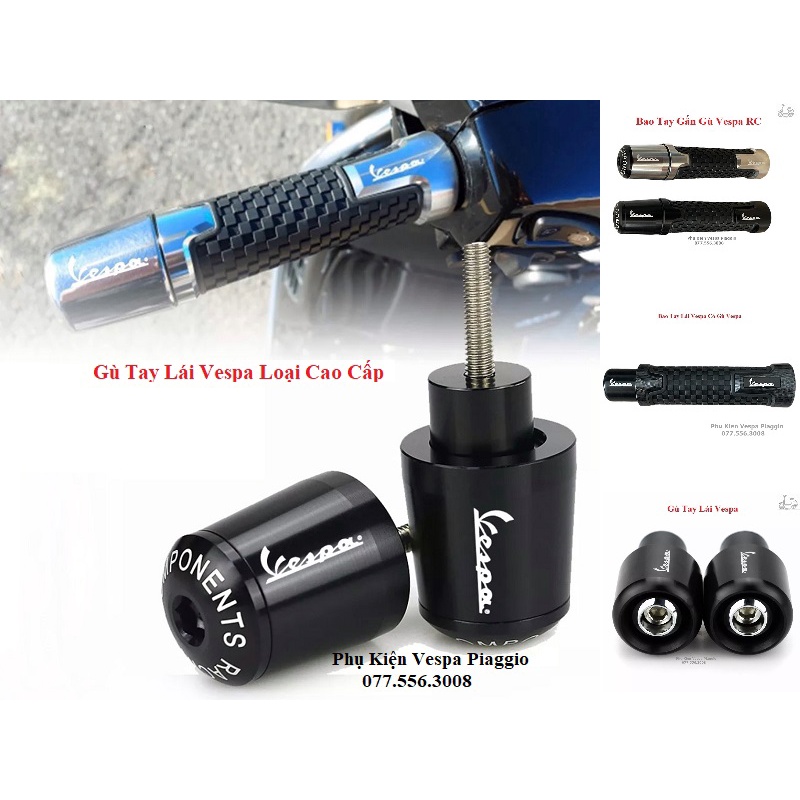 Gù Tay Lái Cho Vespa Mẫu CNC Cao Cấp