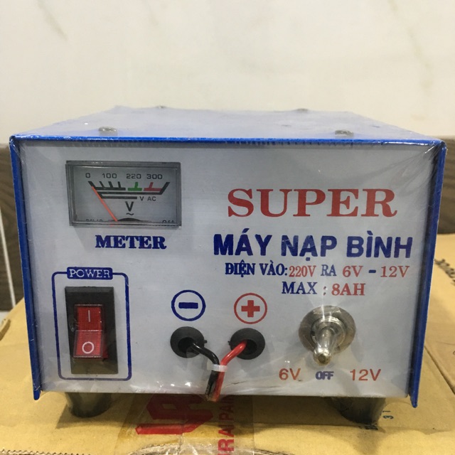 [RẺ VÔ ĐỊCH] Máy sạc bình ắcquy super 6v-12v siêu bền siêu rẻ